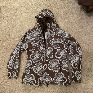 Womens paisley snowboard jacket